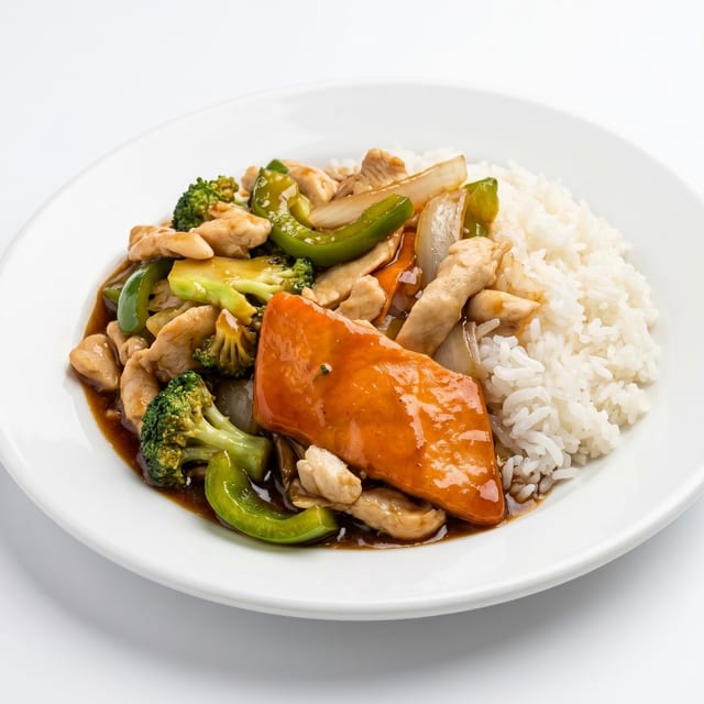 C. Chicken or Pork With Garlic Sauce.