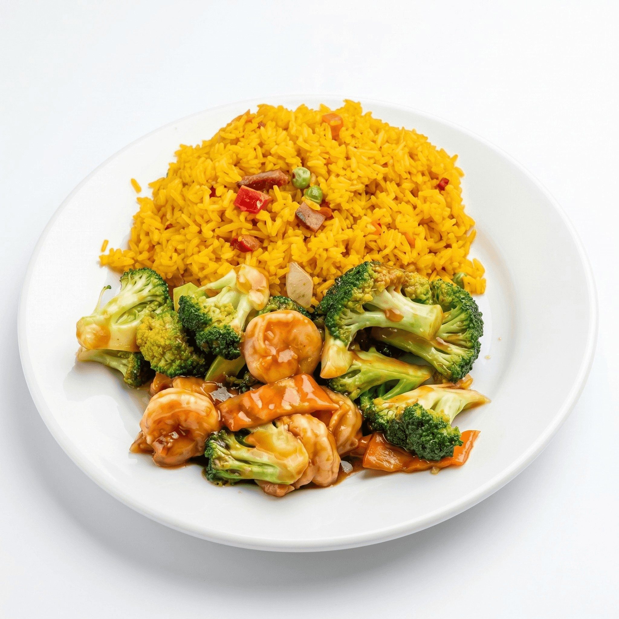 Shrimp with Broccoli.