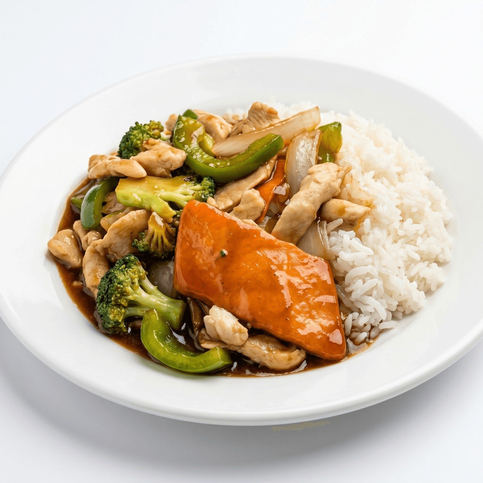 C. Chicken with Garlic Sauce Plate.