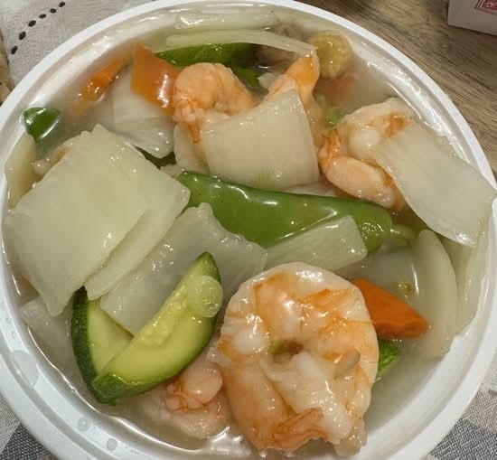 Shrimp with Vegetable.
