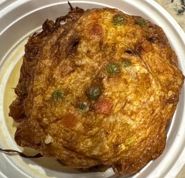 Vegetable Egg Foo Young.